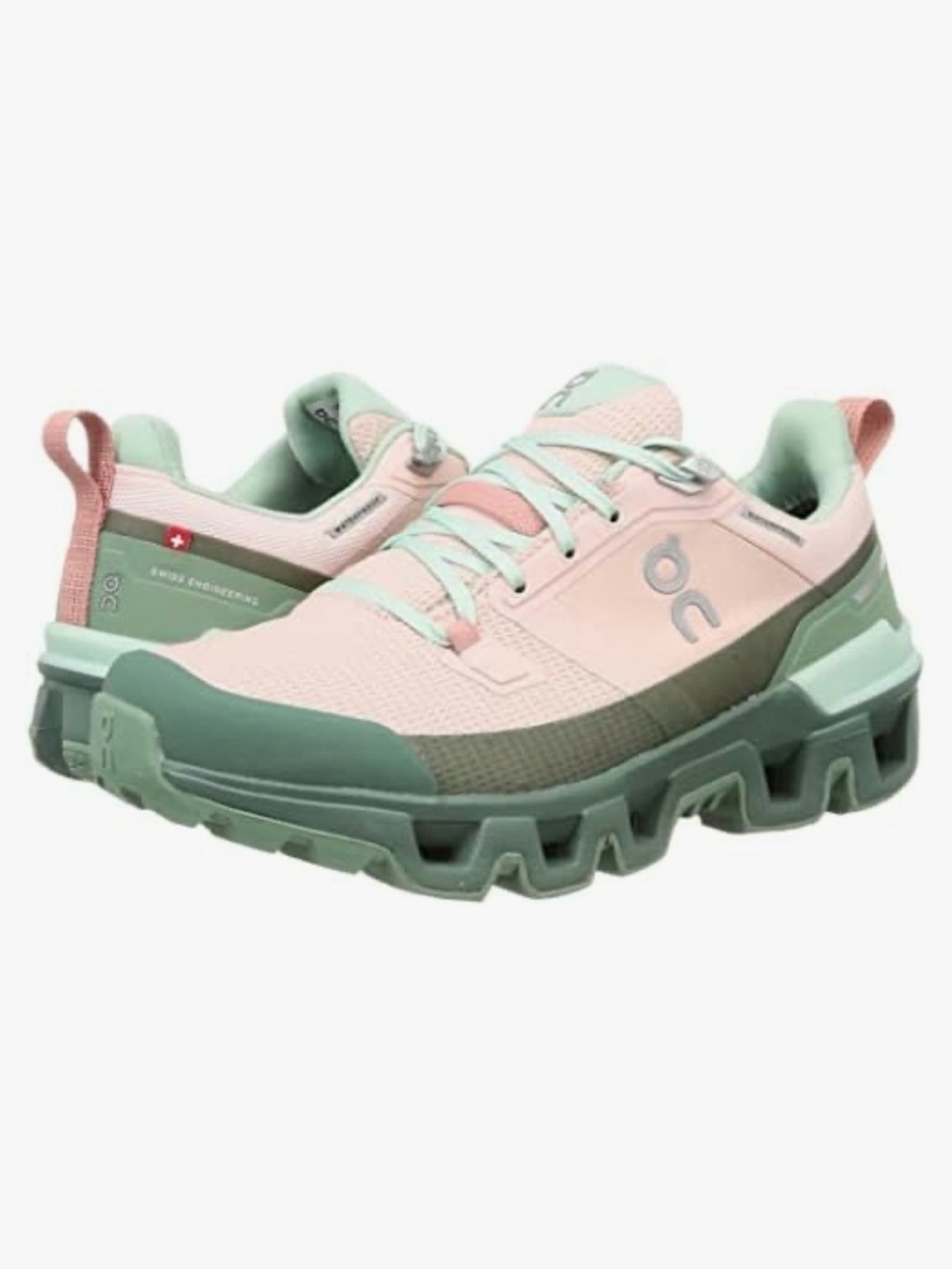 On Cloudwander Waterproof
Low Hiking Shoes Women's Pink and Mint Size 9.5